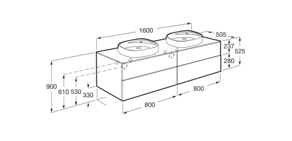 Тумба под раковину Roca Beyond 851407402