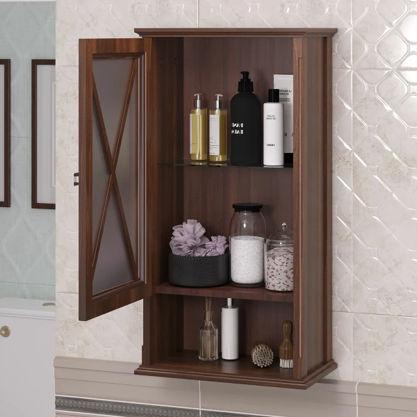 Шкаф Opadiris Палермо 46 подвесной, одностворчатый, цвет светлый орех, правый, правый 00-00007334