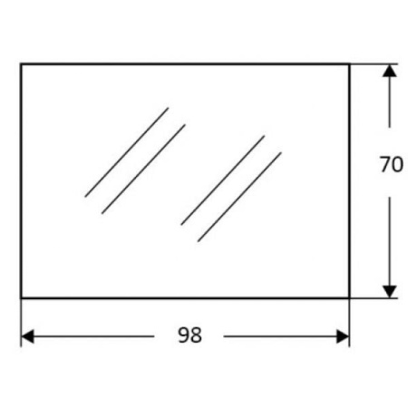 Зеркало белый Eban Barocco FCRBK098-B