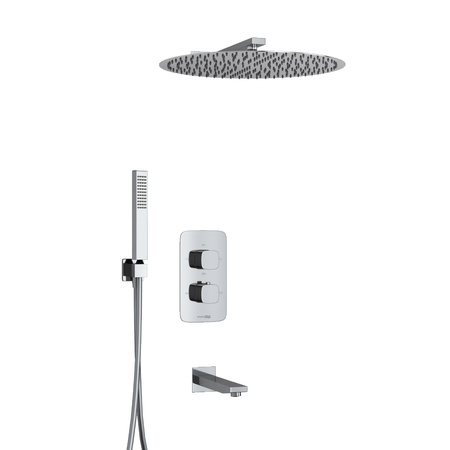 Душевая система с термостатом WasserKRAFT Thermo A178644, хром
