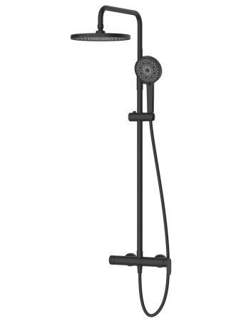 Душевая система с однорычажным смесителем для душа AGGER Sweet A2791244 черный матовый