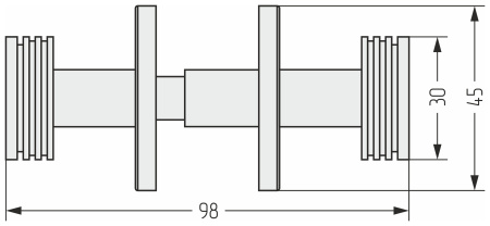 Крючок двойной Сунержа Каньон 00-2010-0004 хром глянец