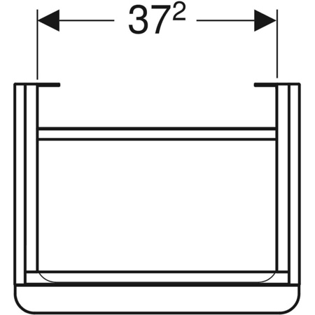 Тумба с раковиной Geberit Smyle Square (44 L) 500.351.JR.1