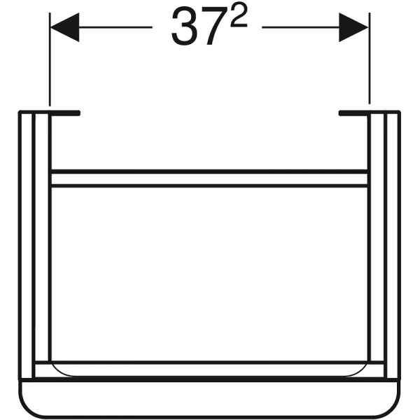 Тумба с раковиной Geberit Smyle Square (44 L) 500.351.JR.1