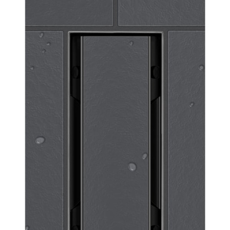 Накладная панель стеклянная 90 см Tece ТЕСЕdrainline 600992 черный