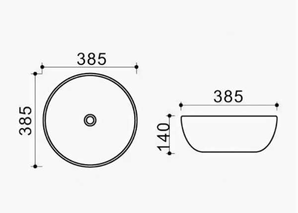 Раковина Melana T4003-G7-806