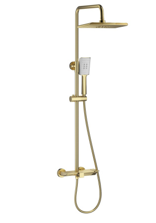 Душевая система WONZON & WOGHAND, брашированное золото WW-AE33110-BG