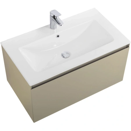 Тумба без раковины Art&Max Latina AM-Latina-800-1C-SO-BGM серо-бежевый матовый