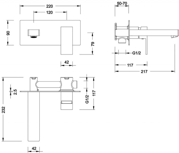Смеситель для раковины Timo Selene 2071/16SM