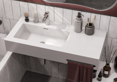 Раковина Aquaton Квадро Про 100 левая 1A733331QA01L