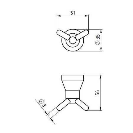 Крючок Novaservis Metalia 6356.0