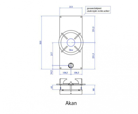 Газовая комфорка Pitt Reginox ALTAR RX22212