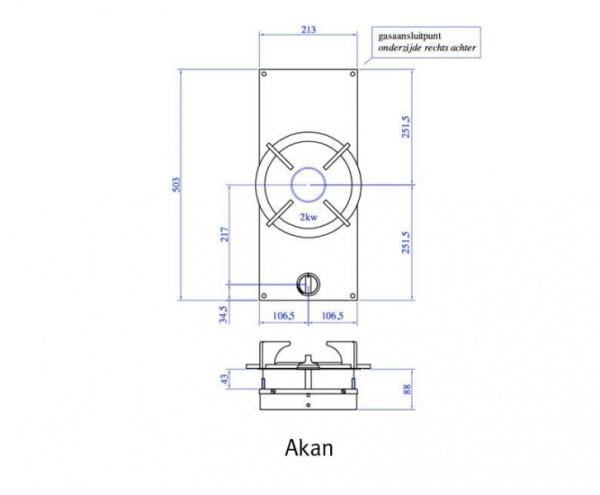Газовая комфорка Pitt Reginox AZUMA RX22213
