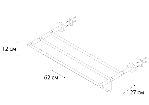 Полка для полотенец FIXSEN Modern FX-51515 Полка для полотенец FIXSEN Modern FX-51515