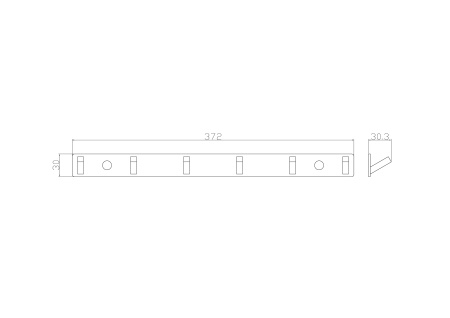 Вешалка с 6 крючками для ванной WONZON & WOGHAND, хром WW-9385-6