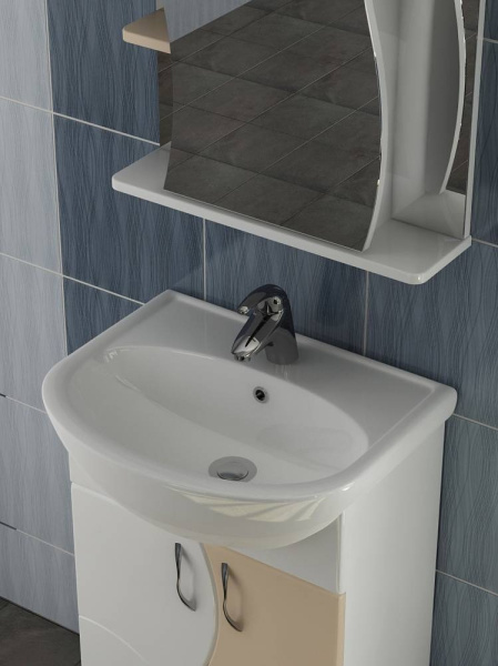 Тумба под раковину напольная VIGO Alessandro 55 tn.ALE.UYU.55.2D беж