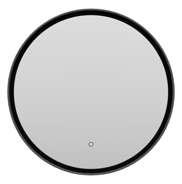 Зеркало (60х60)  Brevita Pluto  PLU-Nim6-060-black