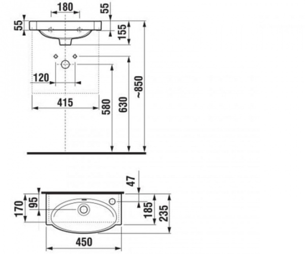 Раковина Jika Tigo 8152120001061