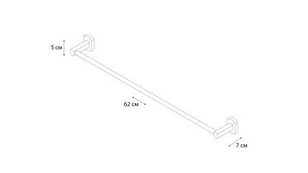 Полотенцедержатель трубчатый Grampus Coral GR-7001