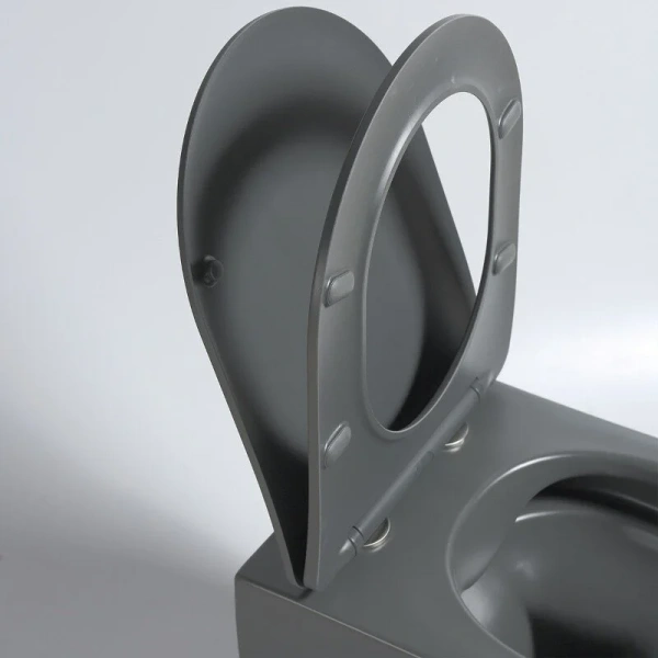 Унитаз подвесной Vincea Evo VT1-34SMA безободковый, антрацит