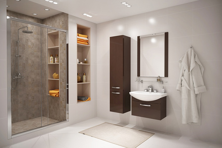Зеркало Aquaton Ария 65 темно-коричневое 1A133702AA430