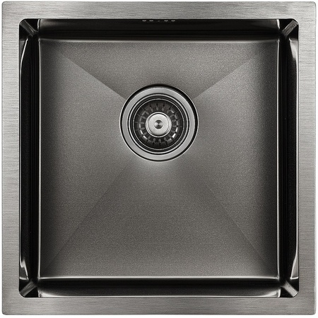 Кухонная мойка Paulmark   Gerberg PM214444-GM вороненая сталь