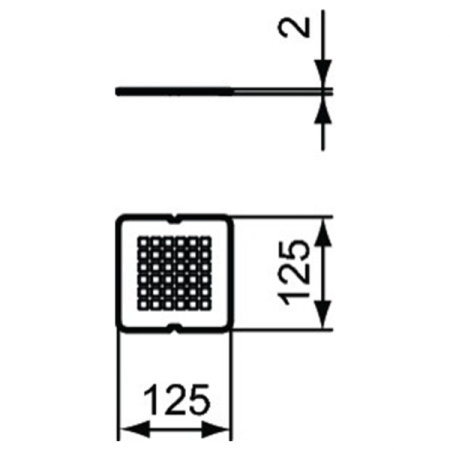 Накладка слива песочная Ideal Standard ULTRAFLAT S, KV169FT