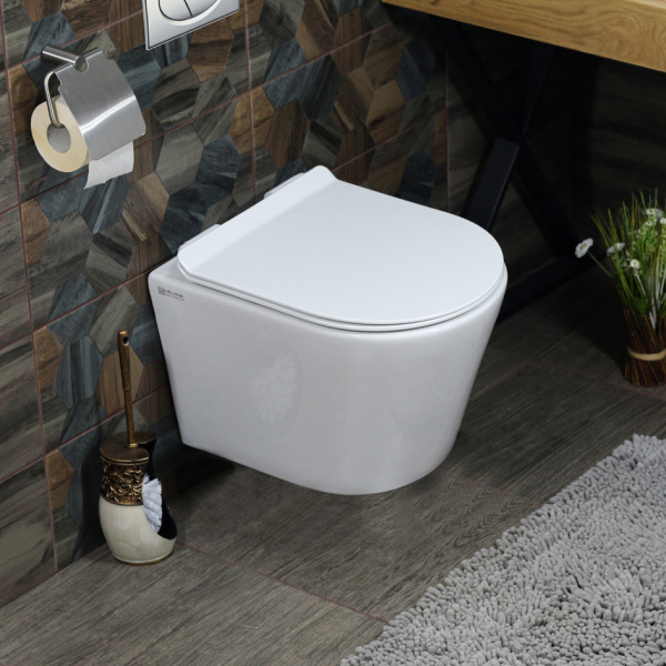 Унитаз подвесной безободковый Melana MLN-1104