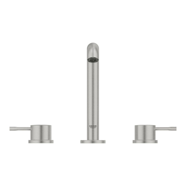 Смеситель для раковины на три отверстия Grohe Essence New 20296 DC1 (20296DC1) суперсталь