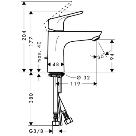 Смеситель для раковины Hansgrohe Focus E2 31607000