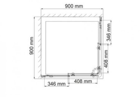 Душевой уголок WasserKraft Amper 29S03