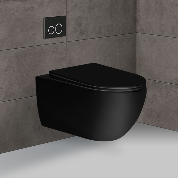 Унитаз подвесной Vincea Evo VT1-34MB безободковый