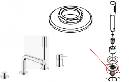 Гайка M28 GROHE 11876031