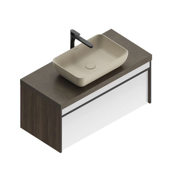 Раковина накладная (55х36) Kerama Marazzi Plaza PLR.wb.55\SAN