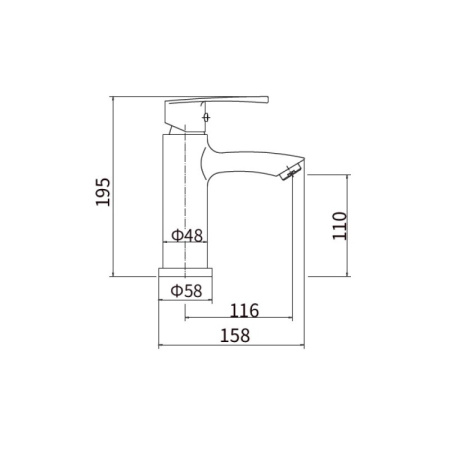 Смеситель для раковины PLStart (PL1003-22)