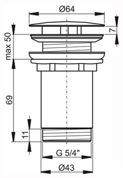 Донный клапан Ravak X01840