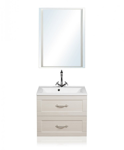 Зеркало с подсветкой Style Line Прованс (75x80) СС-00000443 белый