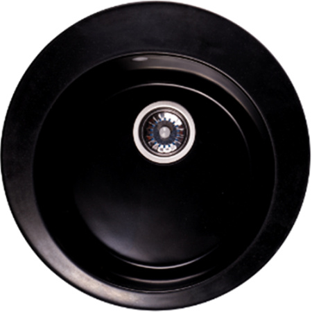 Мойка гранитная Ganzer Ø 48 см (черный) GZ48001С