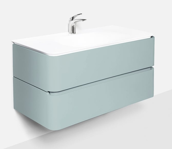 M30FHX0802GG Sensation, База под раковину, подвесная, 80 см, ящики, мятный, глянцевая, шт