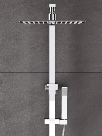 Душевая система Agger Great A2893300 смеситель с изливом, хром