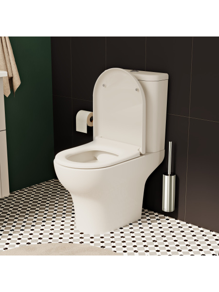 Унитаз напольный безободковый Vitra Zentrum  9824B003-7219 микролифт