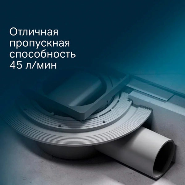 Дренажный трап Am.Pm MasterFlow W01BD-P11-010-01BM черный матовый