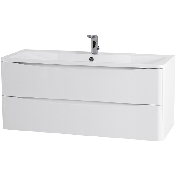 База под раковину BelBagno 120 ACQUA-1200-2C-SO-BL подвесная Bianco Lucido