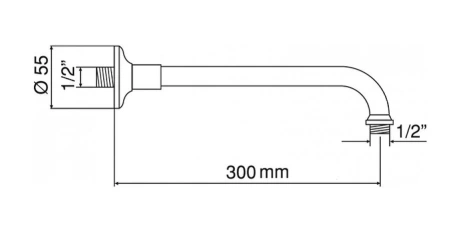 Кронштейн для душа Cezares CZR-U-TDA-30-01