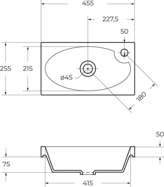 Раковина BelBagno Pietra Mini 46 BB-460-PM-LVB