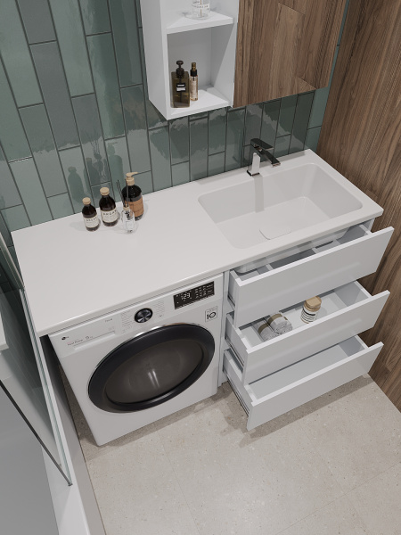 Раковина под стиральную машину (130х48) Orange ST-130RAR правая