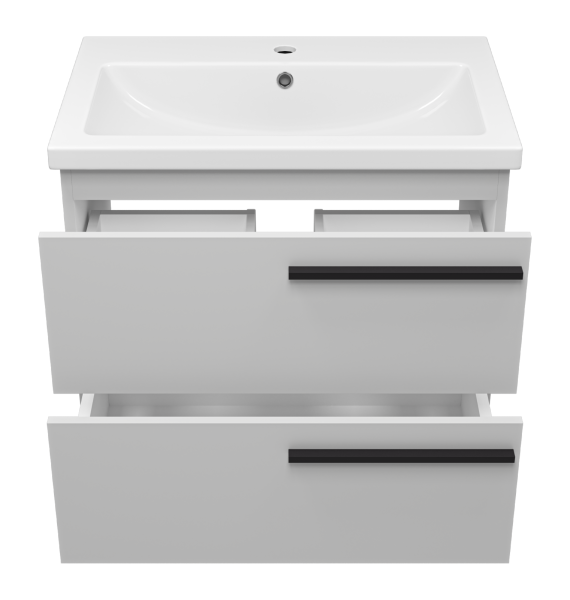 Тумба с раковиной Misty Ненси 70 УТ000015683 серый