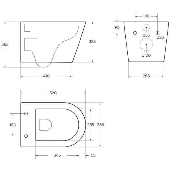 Унитаз подвесной BelBagno Tre-Tor BB5180CH-TOR/SC
