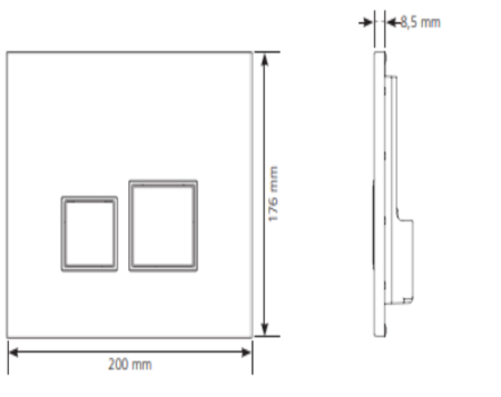 Клавиша смыва SIAMP 31204110