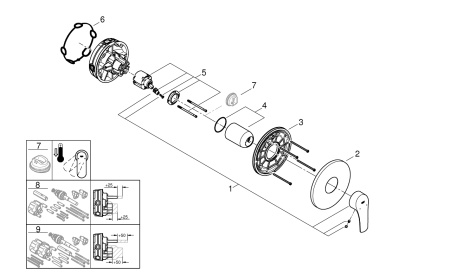 Смеситель однорычажный для душа Grohe Eurosmart New 24042 003 (24042003) хром